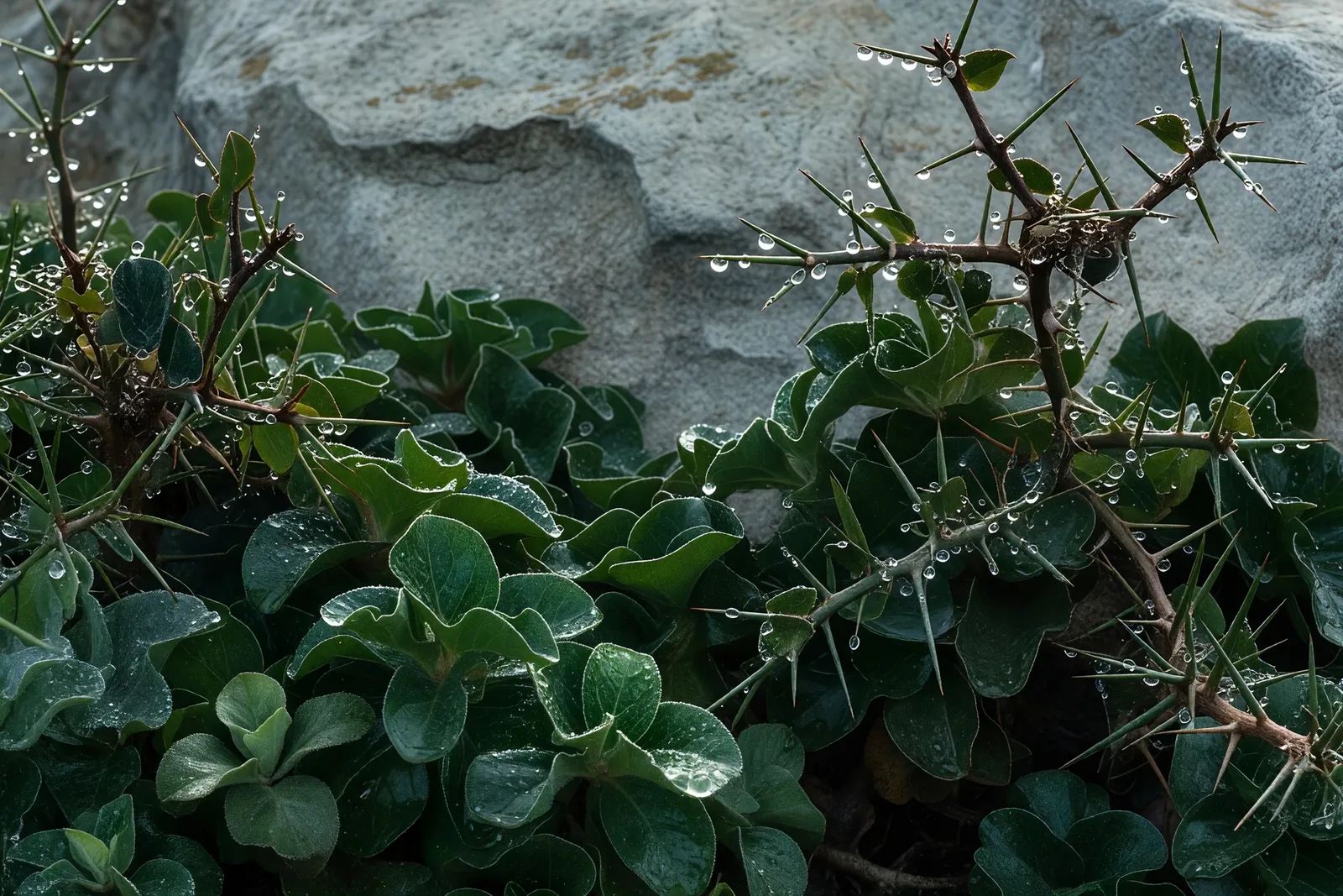 海辺の植物の接写